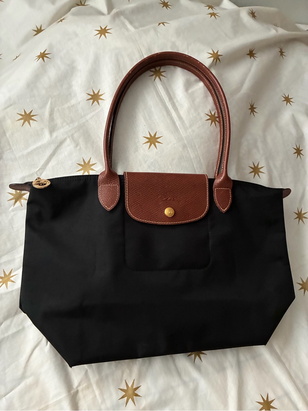 Longchamp Le Pliage Shopping Modele Depose Black Tote - Picture 2 of 14